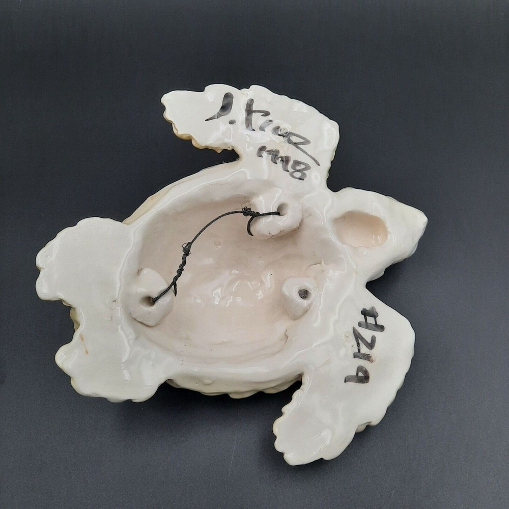 VTG Jim Rice Handcrafted Ceramic Sea Turtle Wall‎ Art Multicolored Glaze 1998 - Picture 5 of 7